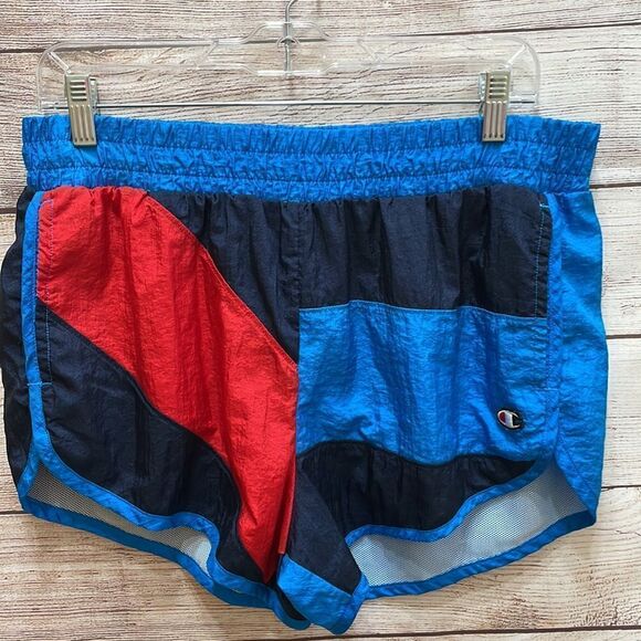 CHAMPION RETRO COLOR BLOCK SHORTS - Picture 2 of 4